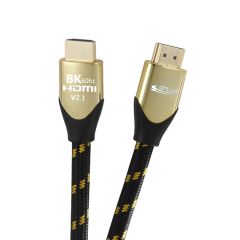 Gplus 8K 60Hz 48 Gbps HDCP 2.3 HDMI 2.1 eARC 26 AWG Örgülü Kablo 1,5 Metre