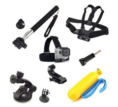 Gplus ST009 Gopro Eken Sjcam Aksiyon Kamera Aksesuar Set 9 Parça