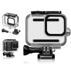 Gopro Hero 8 Su Geçirmez Muhafaza ve Kafa Bandı 4 Parça Set GO208