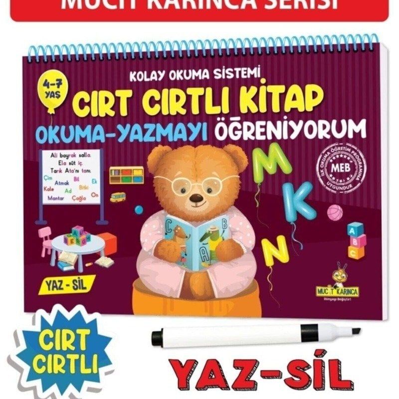 CIRT CIRTLI KİTAP OKUMA YAZMAYI ÖĞRENİYORUM (4-7 YAŞ)