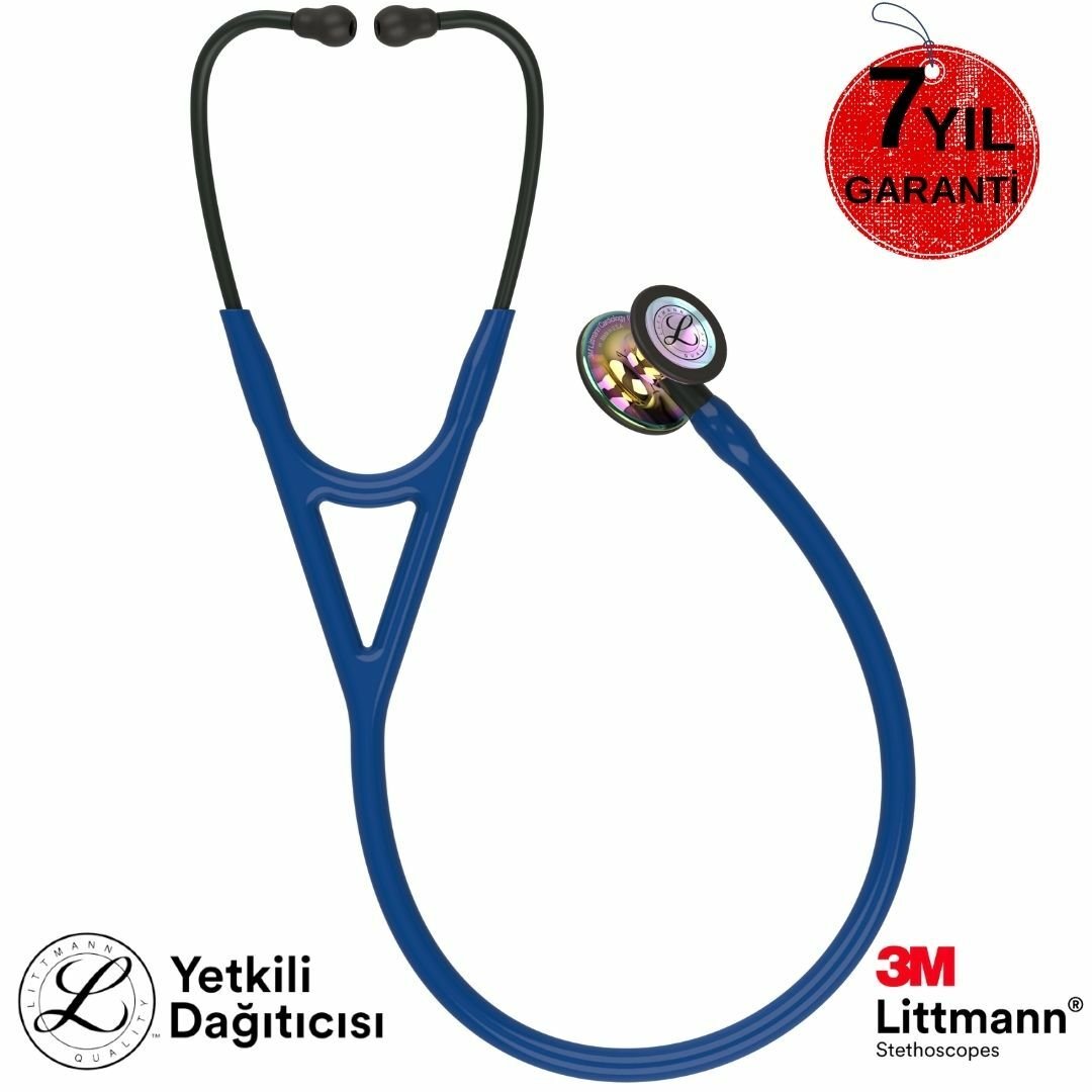 3M Littmann Kardioloji 4 6242 (Lacivert / Özel Gökkuşağı Çan)