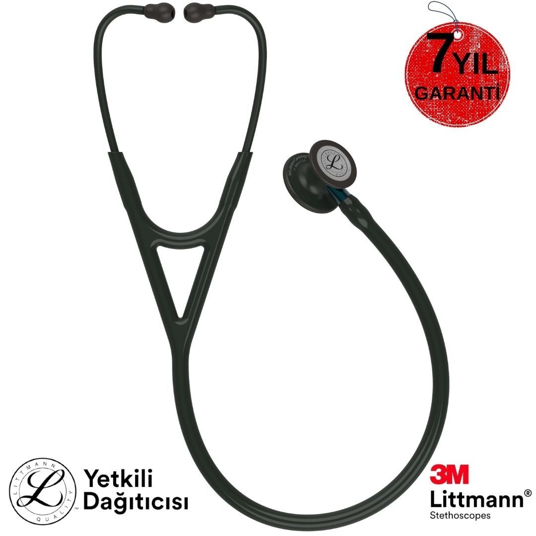 3M Littmann Kardioloji 4 6201 (Siyah / Mavi Kök)