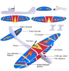 Şarjlı Kendin Yap Model Uçak Seti