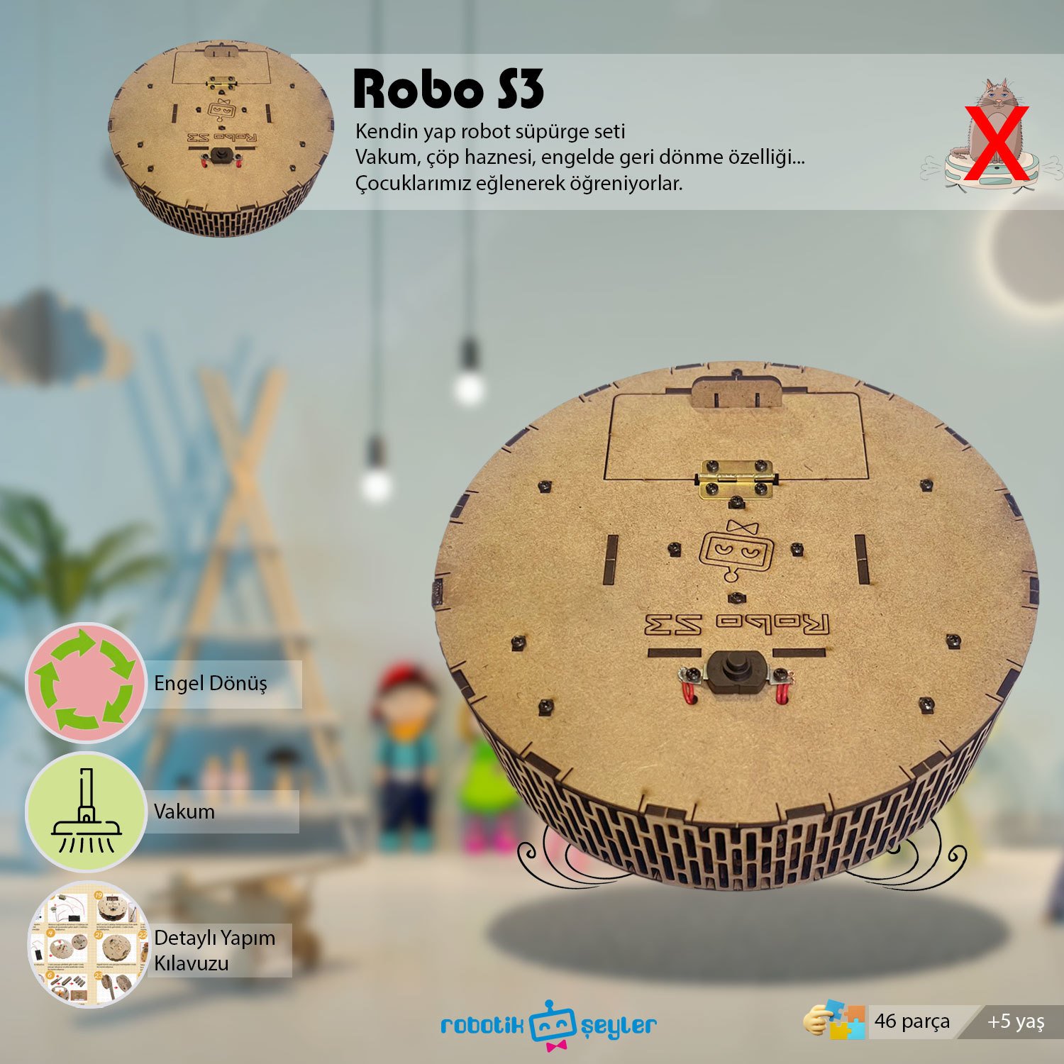 Robo S3 Robot Süpürge Kendin Yap Set