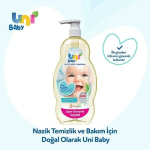 Uni Baby Saç Ve Vücut Şampuan 900 Ml