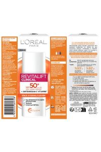 L'Oréal Paris Revitalift Clinical SPF 50+ Günlük Yüksek UV Korumalı Yüz Güneş Kremi 50ml