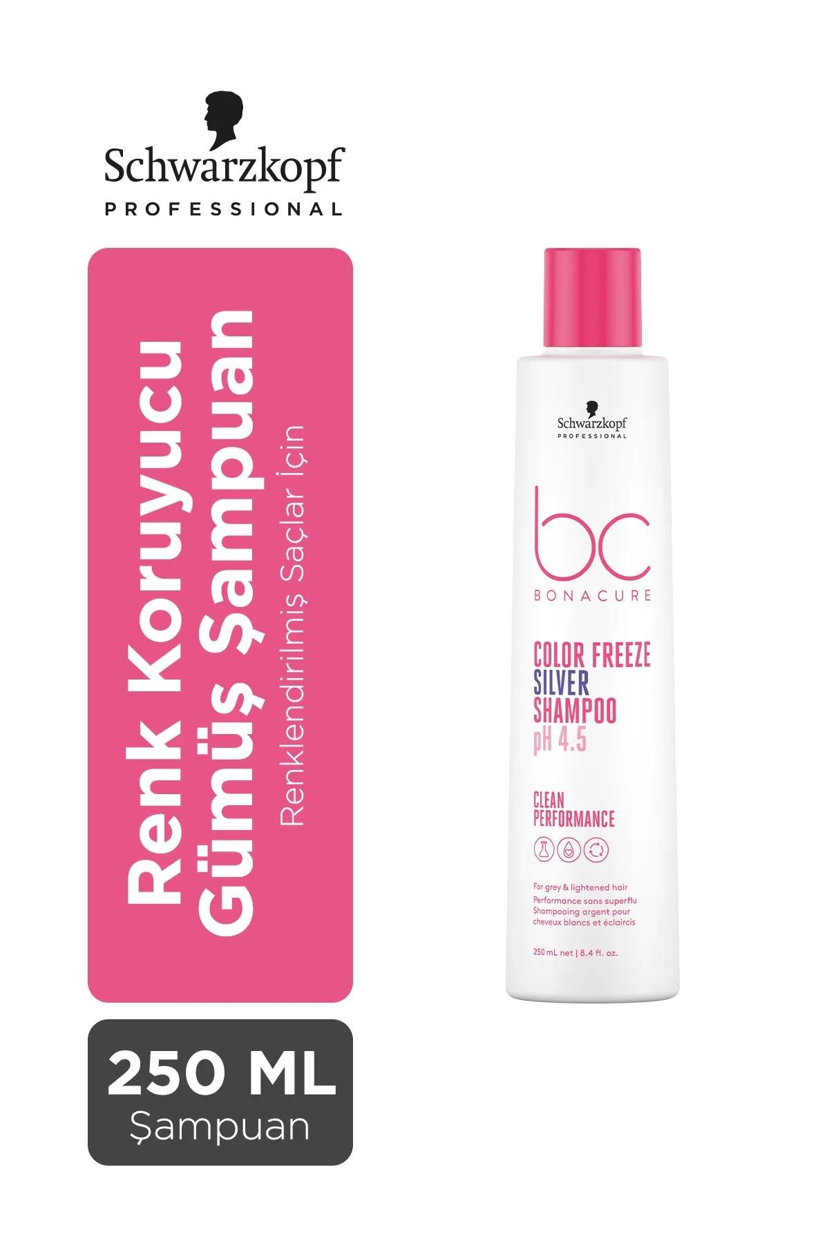 Bonacure Bc Clean Renk Koruyucu Gümüş Yansıma pH Şampuanı 250ml | İstenmeyen Tonları Engeller, Küllü Işılt