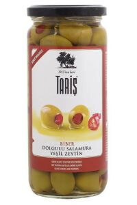 Tariş Biber Dolgulu Yeşil Zeytin 485 Gr.