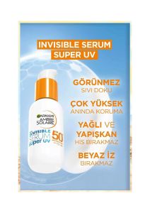 Garnier Invisible Spf50 Süper Uv Günlük Güneş Koruyucu Serum 30 ml