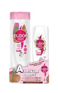 Elidor Hindistan Cevizi Yağı Şampuan 500 Ml+Saç Kremi 200 Ml