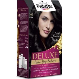 Palette Deluxe Saç Boyası 1-0 Siyah