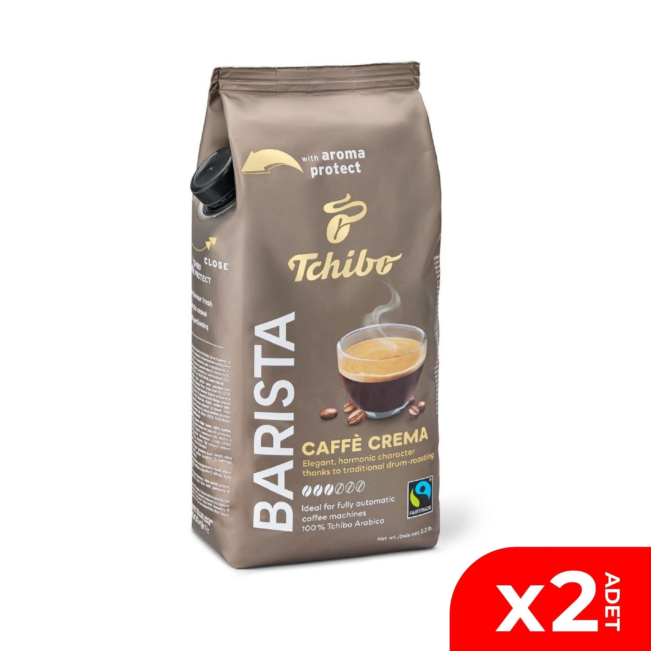 Tchibo Barista Caffe Crema Çekirdek Kahve 1000 Gr. 2 adet
