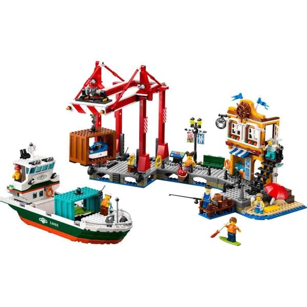 LEGO City Yük Gemili Liman LCT-60422 Yapım Oyuncak Seti