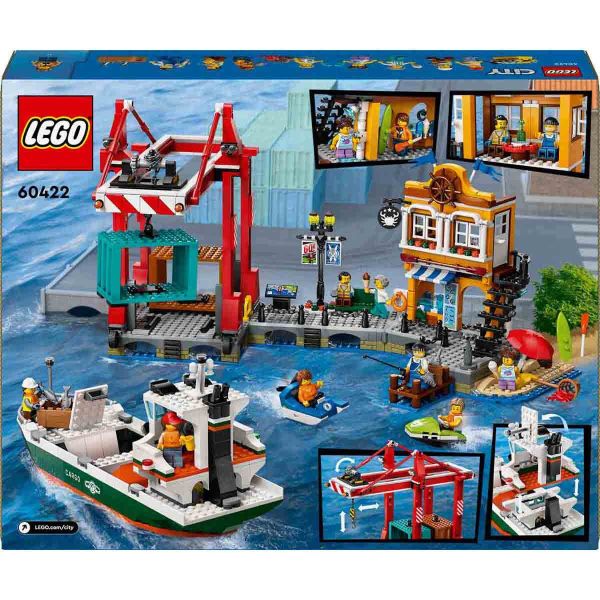 LEGO City Yük Gemili Liman LCT-60422 Yapım Oyuncak Seti