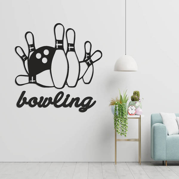 MDF Tablo Dekoratif Bowling