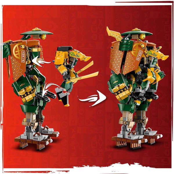 LEGO NINJAGO Lloyd ve Arin'in Ninja Ekibi Robotları LNG-71794 Oyuncak Seti