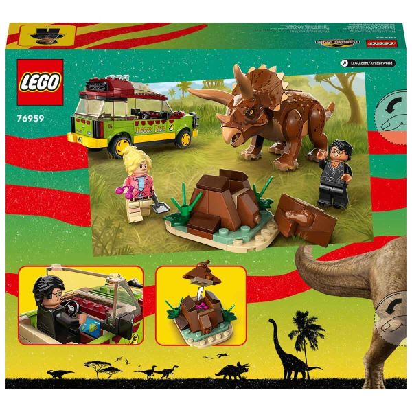 LEGO Jurassic Park Triceratops Araması LJP-76959 Oyuncak Seti