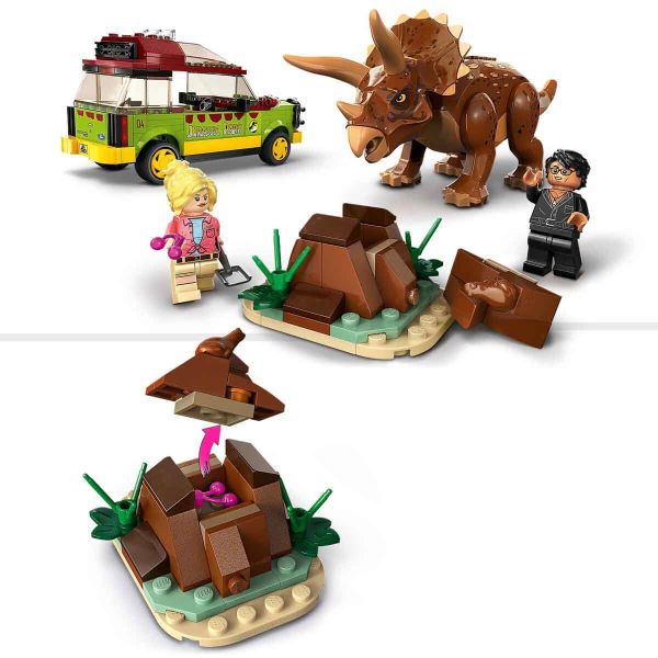 LEGO Jurassic Park Triceratops Araması LJP-76959 Oyuncak Seti