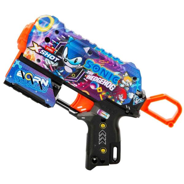 X-Shot Skins Flux Sonic The Hedgehog Sünger Atan Silah 21 cm Super Speed Zr-36648D