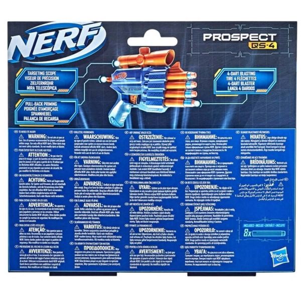 Nerf Elite 2.0 Prospect QS 4 Sünger Atan Tabanca F4190