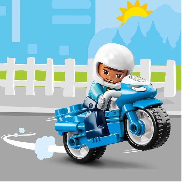 LEGO DUPLO Kurtarma Polis Motosikleti LDP-10967 Oyuncak Seti