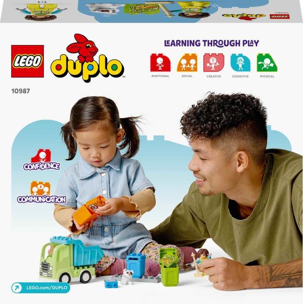 LEGO DUPLO Kasabası Geri Dönüşüm Kamyonu LDP-10987 Oyuncak Seti