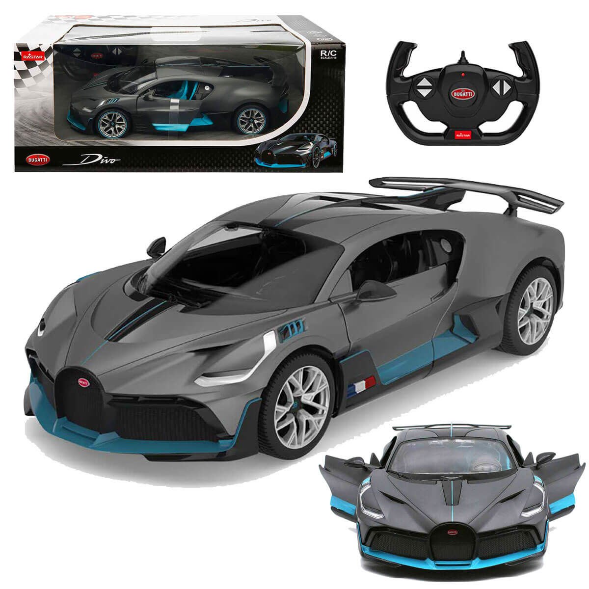 Bugatti Divo Açılır Kapılı 33 cm Uzaktan Kumandalı Araba RST-98000