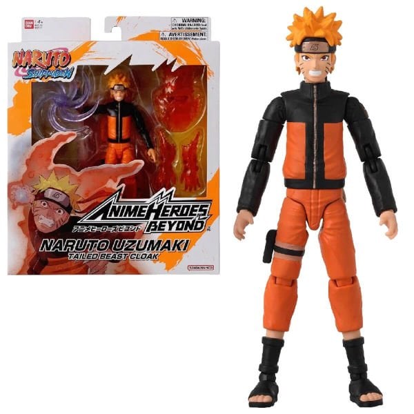 Bandai 16 cm Anime Heroes Naruto Uzumaki Oyuncak Figür Seti ADR-37711