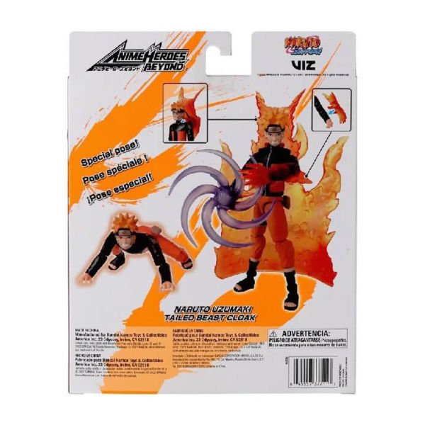 Bandai 16 cm Anime Heroes Naruto Uzumaki Oyuncak Figür Seti ADR-37711