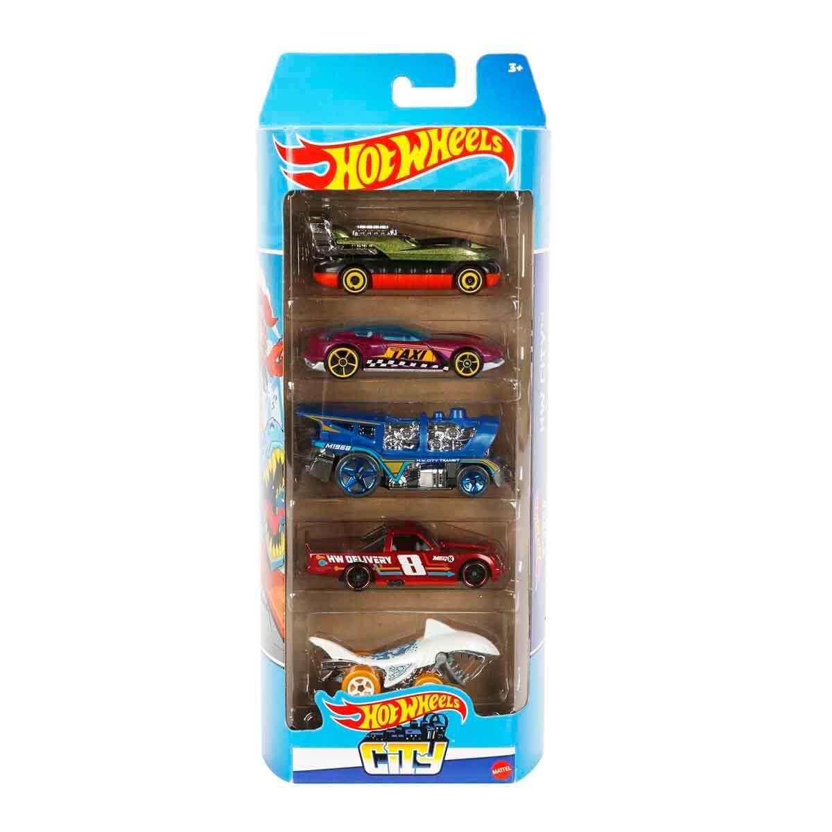 Hot Wheels 5'li Araba Seti HTW-01806 B - (Oyuncak Serisi Seçebilirsiniz) Hw City Hly67