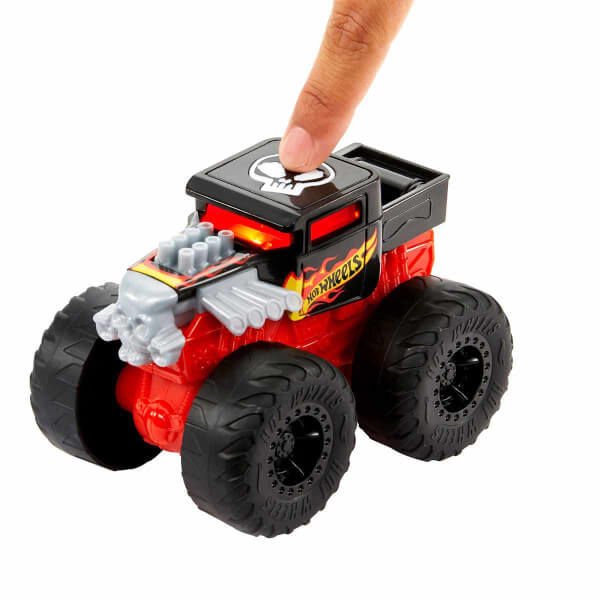 Hot Wheels Monster Trucks Kükreyen Arabalar Serisi HDX60 Bone Shaker-Kırmızı