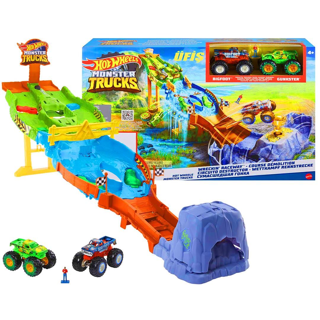 Hot Wheels Canavar Kamyonlar Yıkıcı Yarış Pisti HGV12