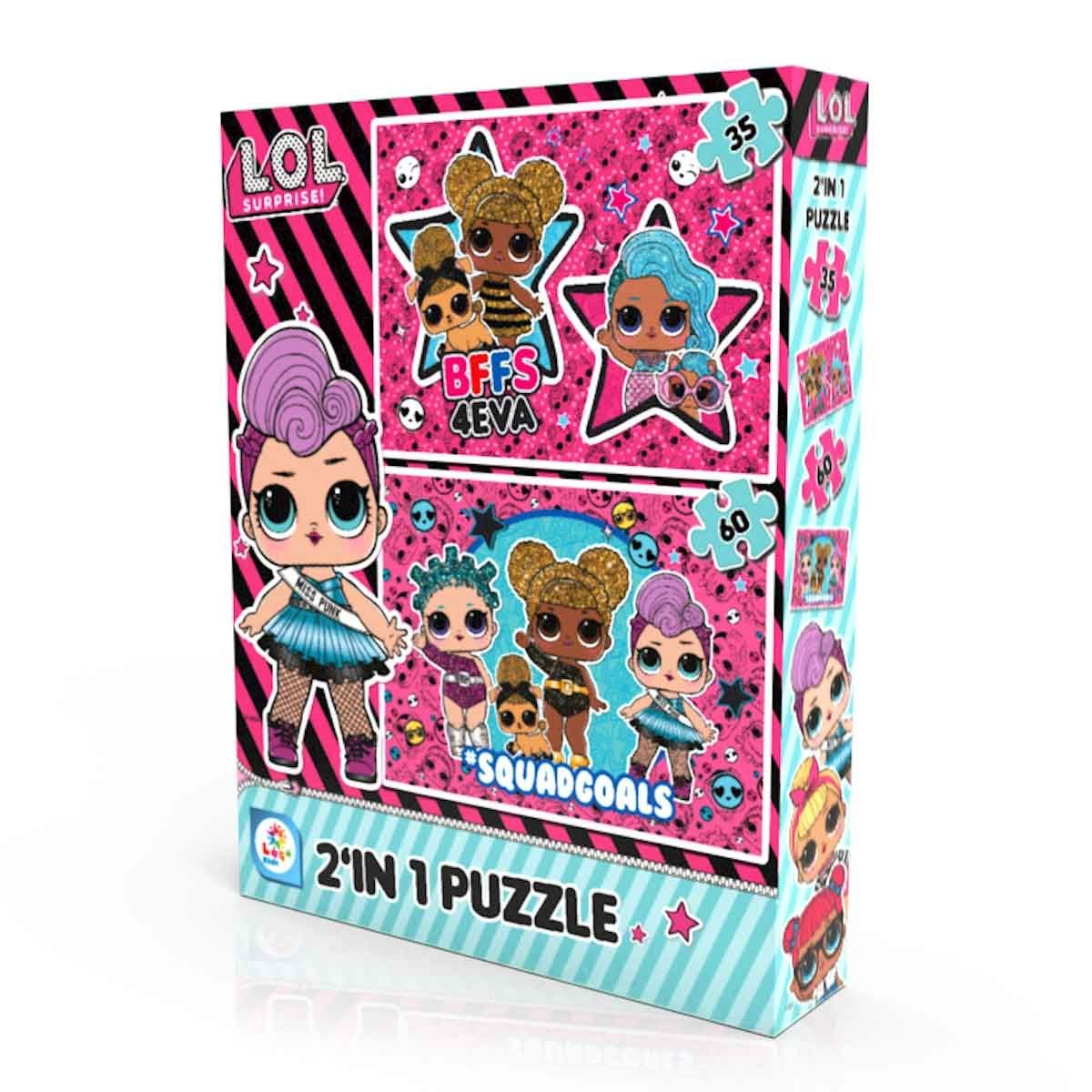 LOL 95 Parça Oyuncak Puzzle 2 in 1 LOL7583