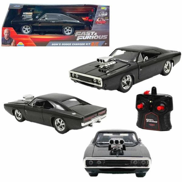 Fast Furious Dom’s Dodge Charger Şarjlı 29 cm Uzaktan Kumandalı Araba