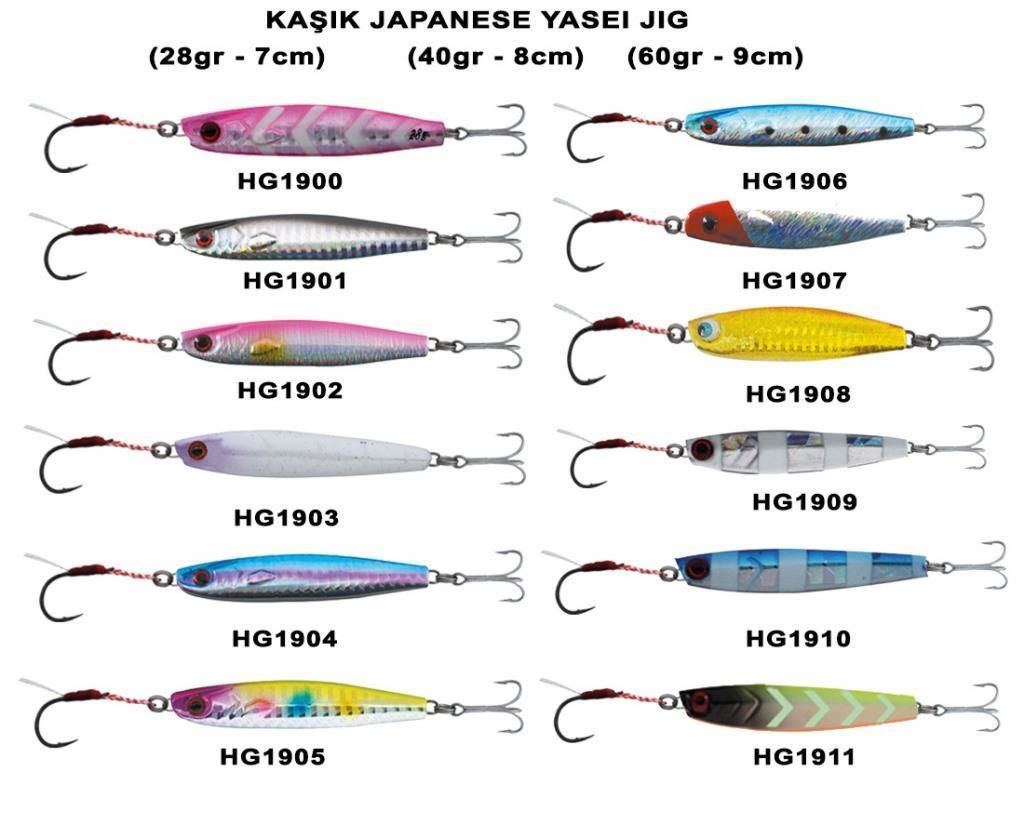 Effe Japanese Yasei 40 gr Jig Kaşık Suni Yem Balık