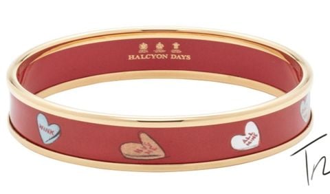 1cm Tug Rice Love Hearts - Red - Bangle Medium