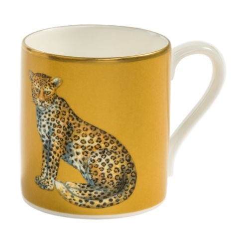 MW - Leopard - Gold - Non Gild - Mug Set x 2