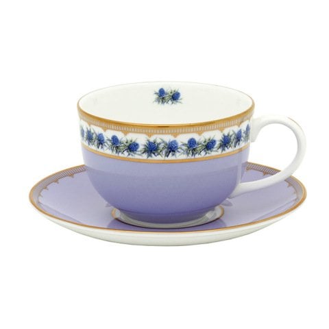 CoM - Shell Garden Floral - Thistle Lilac - Teacup & Saucer