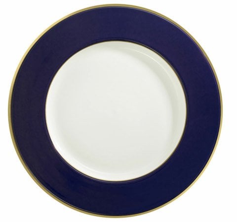 Plain Border - Midnight - Gold - 13'' Charger Plate