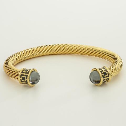 Maya Jewel - Haematite - Gold - Torque - NEW