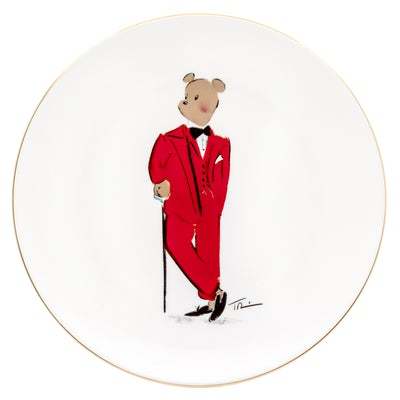 Hal At Christmas  - White - 10'' Coupe Plate