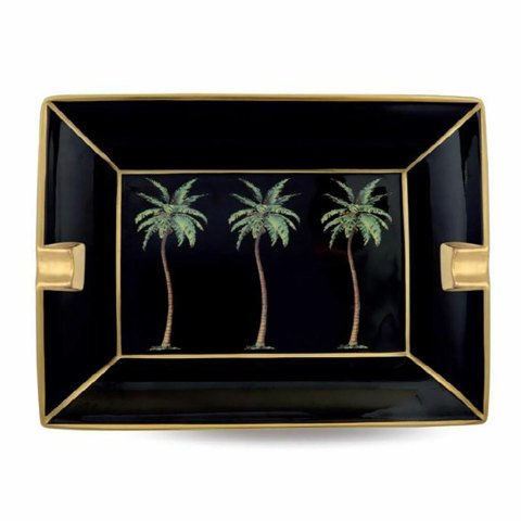 MW - Palm - Black- Ashtray