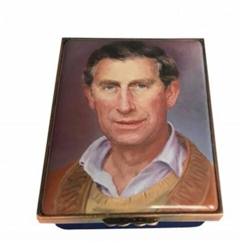 HRH The Prince of Wales by Susan Crawford - 70th Birthday - LE 70 - Enamel Box