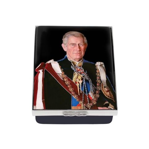 HRH The Prince of Wales by Stone - Enamel Box