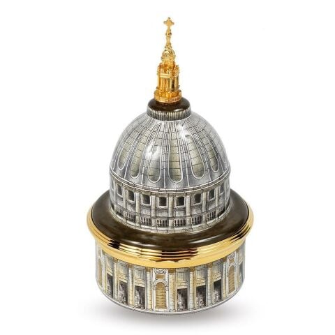 St Paul's Cathedral - Musical Enamel Box