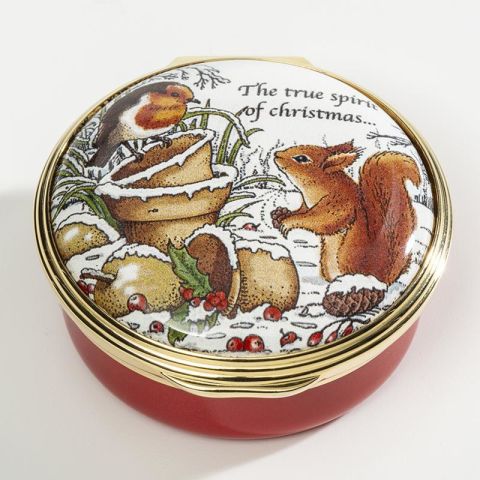 Woodland in the Snow - Enamel Box - NEW