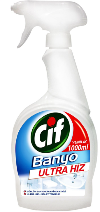 CIF ULTRA HIZ BANYO 1000 ML*9