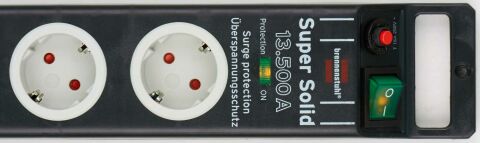 Brennenstuhl Super-Solid surge protection 13.500 A 8Li Priz Siyah