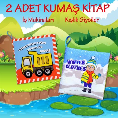 2 Kitap Tox İngilizce Kışlık Giysiler ve İş Makinaları Kumaş Sess