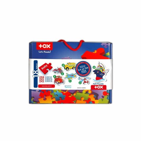 Tox Ulaşım Araçları 2+ Keçe Yapboz - Puzzle T002